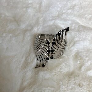 Elegant Silver and Black Women's Bracelet